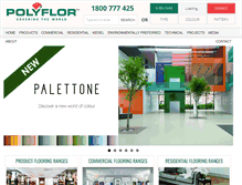 Tablet Screenshot of polyflor.com.au