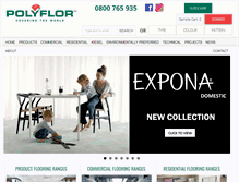 Tablet Screenshot of polyflor.co.nz